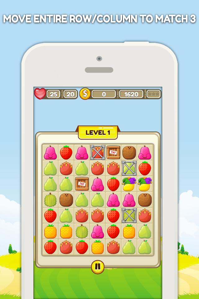 Fruiter - Match 3 Game Fruits