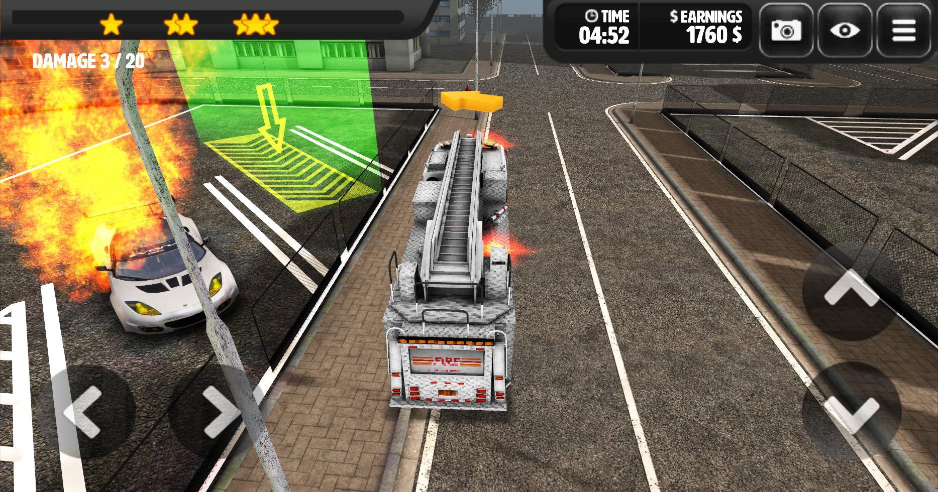 3D Firetruck Parking