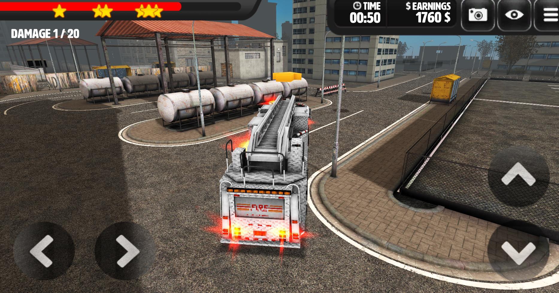 3D Firetruck Parking