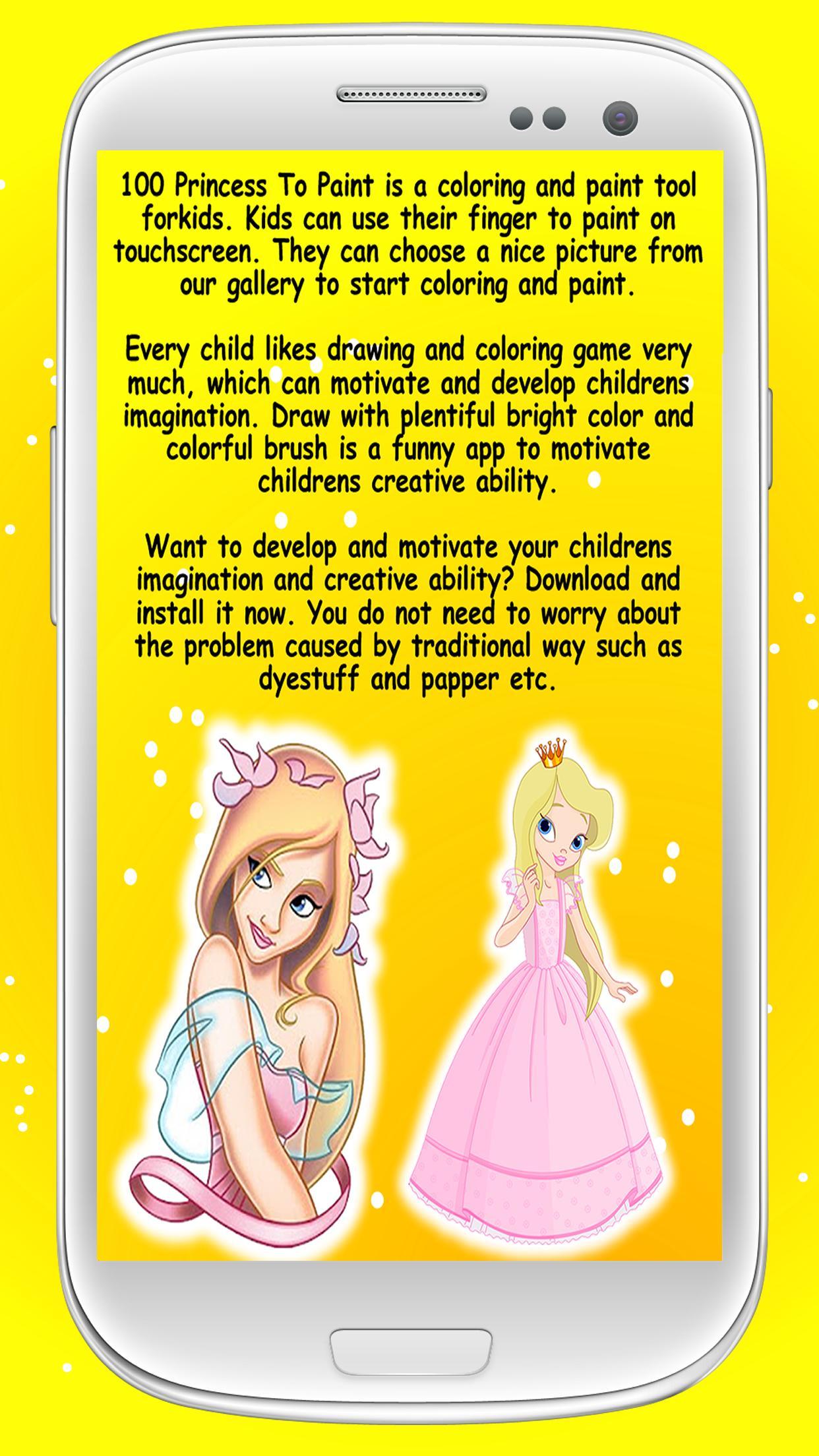 100 Princess To Paint