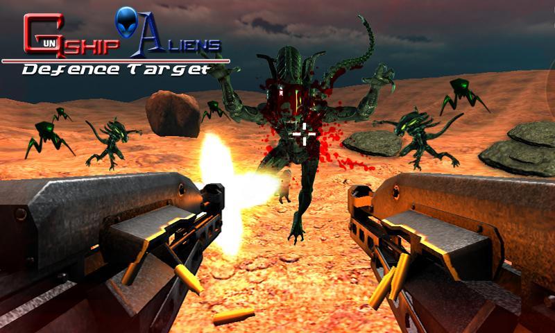 Gunship Aliens Defense Target