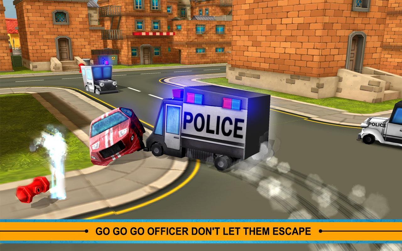 Blocky Cop Pursuit Terrorist