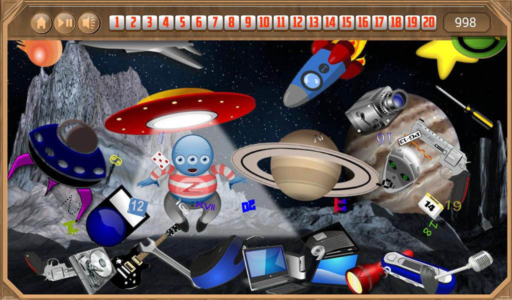 Space Junk Hidden Numbers