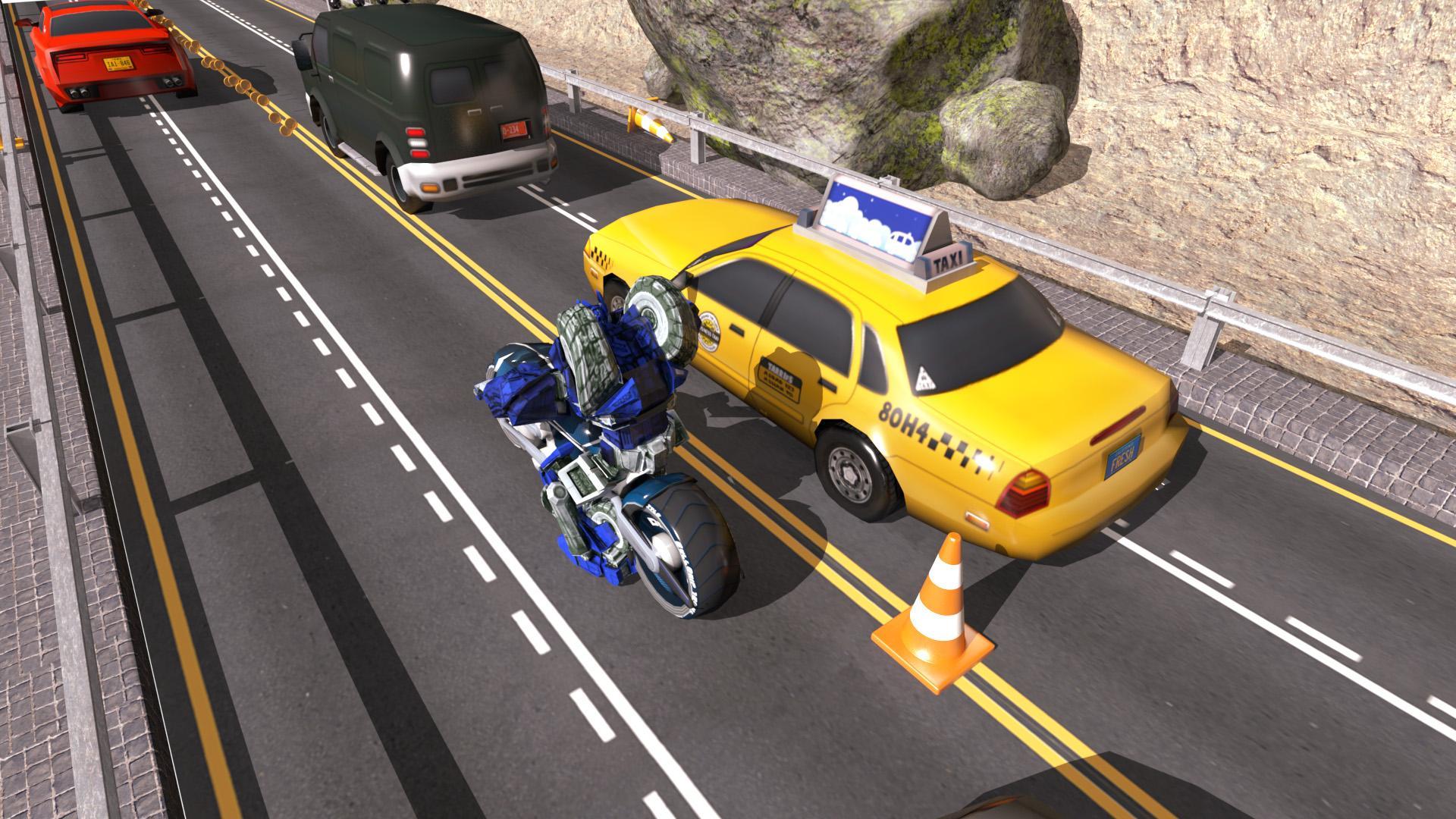 Tron Bike Robot Traffic Rider