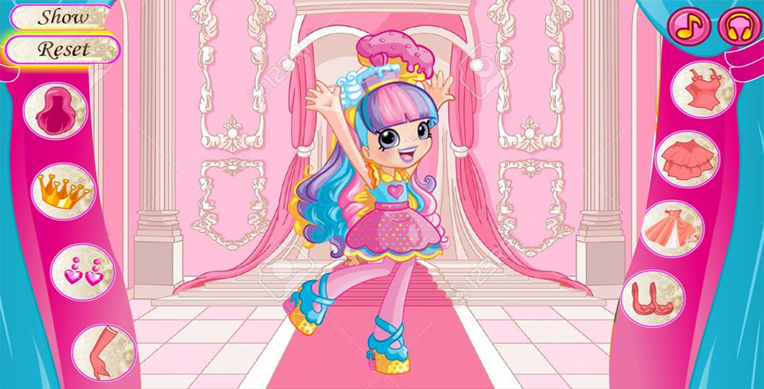 Little shopkins girl dressup